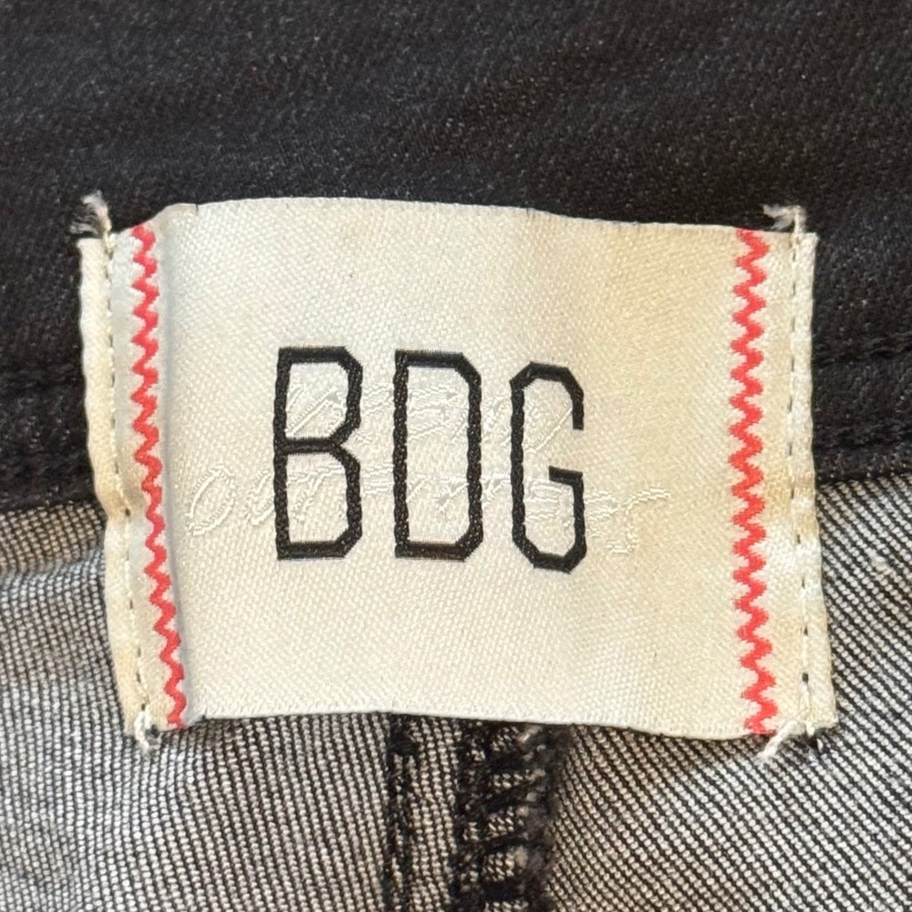 BDG Y2K Style Black Flare Jeans Size 30 High Rise Stretch Denim Urban Outfitters - Picture 8 of 13